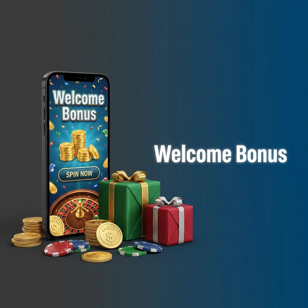 New player receiving welcome bonus funds matched to their first deposit at an online casino